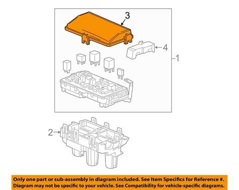 gm oem electrical-fuse relay box upper cover 2007 torrent|OEM NEW 07.